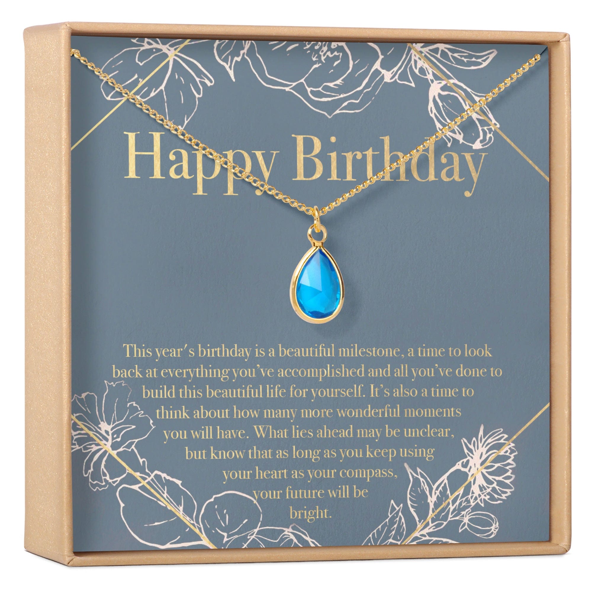 Birthday Birthstone Necklace, Multiple Styles Necklace