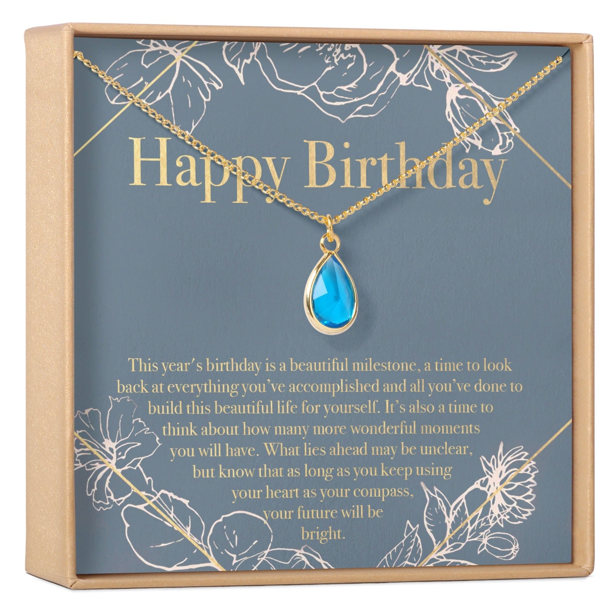 Birthday Birthstone Necklace, Multiple Styles Necklace